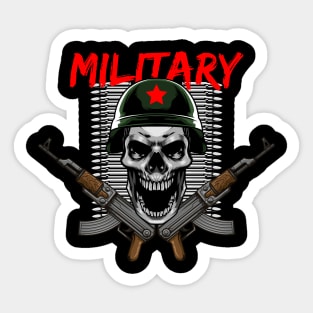 Military Skull! Sticker